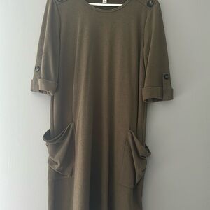 Ophelia roe women’s olive green dress